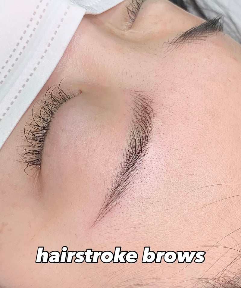 Hairstroke nano brow result — Perfect Line LA Korean Master Artist Yu-Jin Lee 나노 헤어스트로크 눈썹